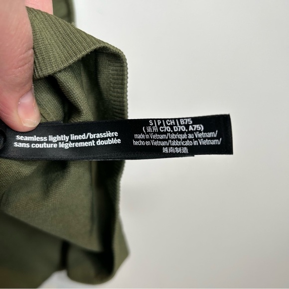 Pink Sport green seamless lightly lined sports bra size small - Picture 5 of 5